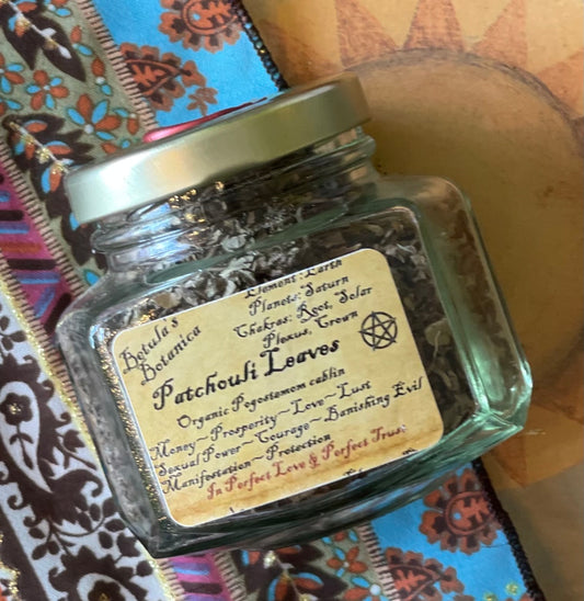 Herbes ~ Patchouli Leaves ~ Earthly Needs, Money, Lust, Grounding