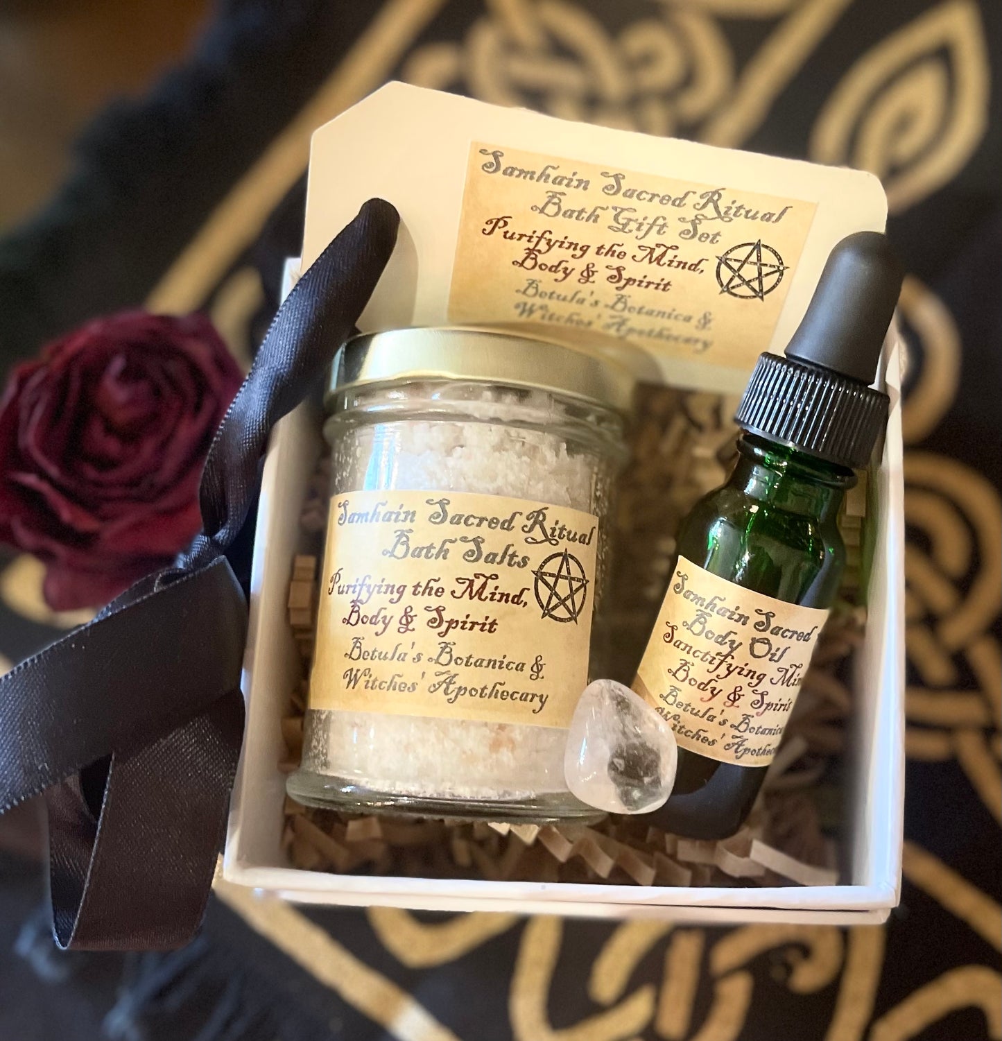 Sabbat Incensum Samhain, Anointing Oil, & Sacred Ritual Bath Sets