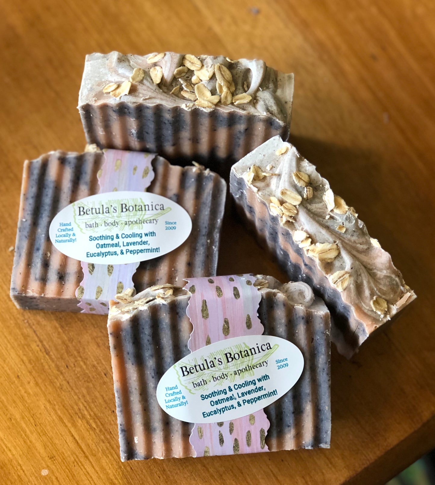 Soothing & Cooling Soaps with Oatmeal