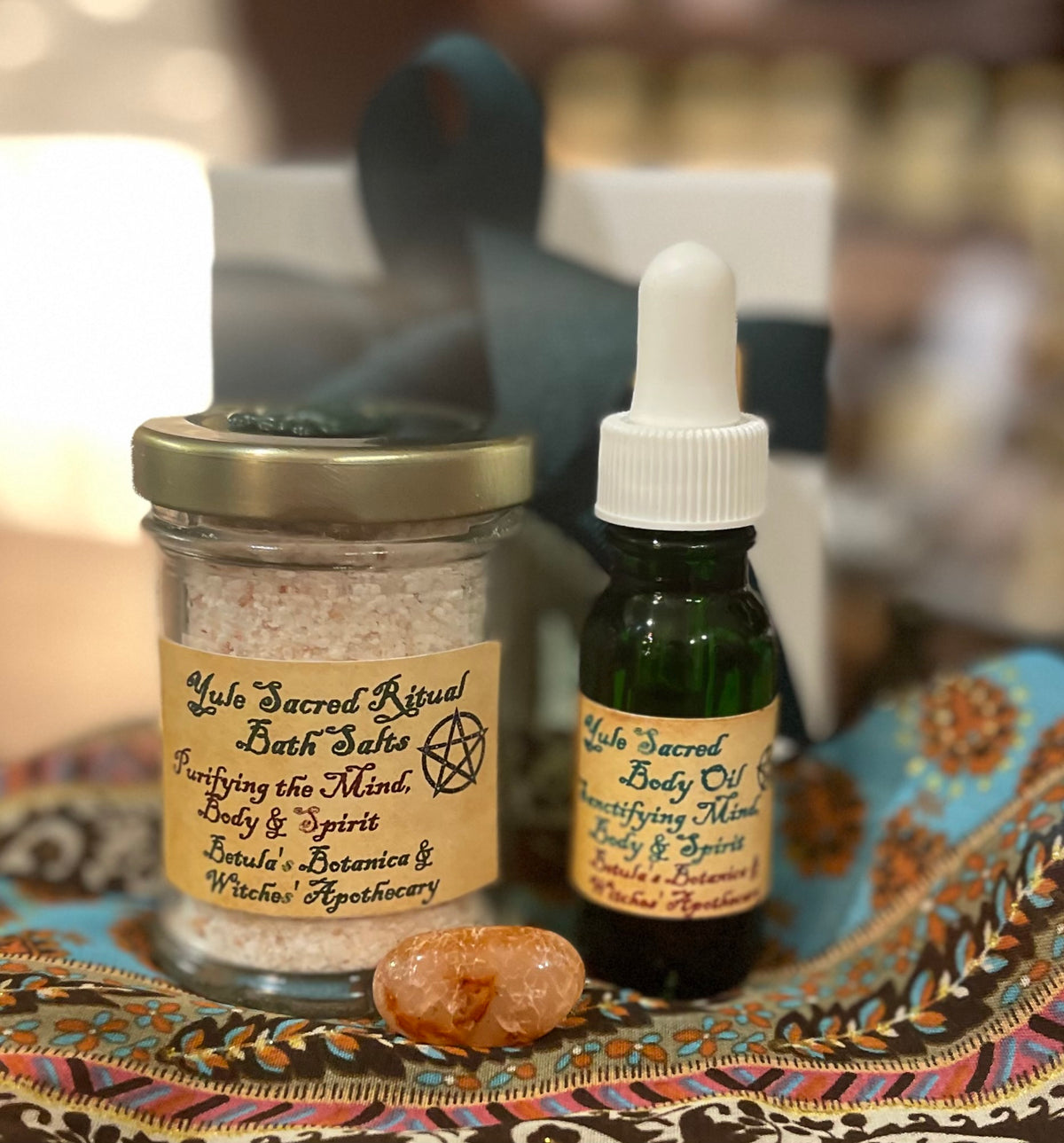 Yulet Bath Ritual Sabbat Incensum Yule, Anointing Oil, Sacred Ritual Bath Set – Betula's ...
