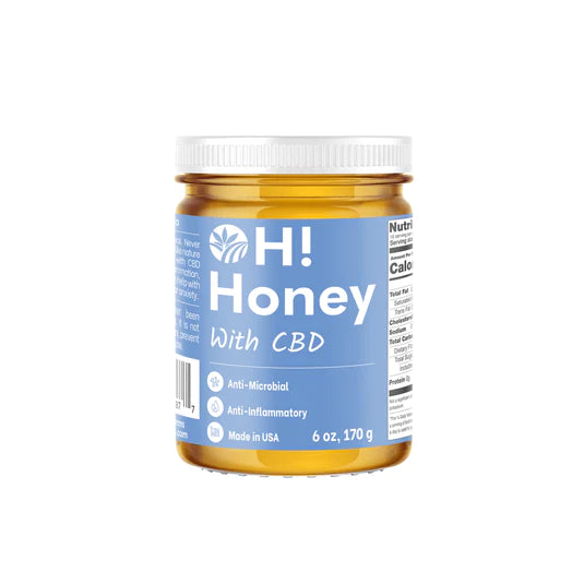 Oley Health & Wellness RAW HONEY WITH CBD - 6OZ